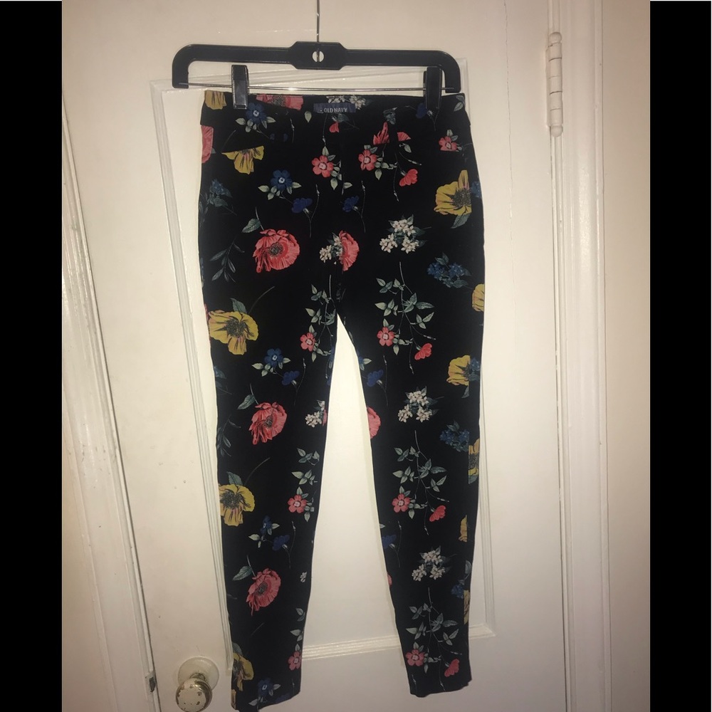 Floral print skinny